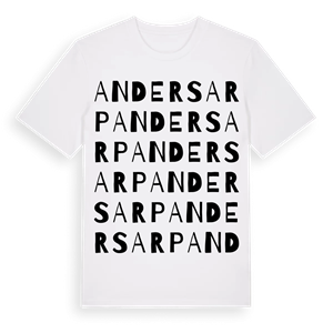 Andersarp ordlek t-shirt – ekologisk bomull t-shirt från Pinshirt