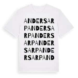 Andersarp ordlek t-shirt – ekologisk bomull t-shirt från Pinshirt