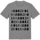 Mid Heather Gray t-shirt med Andreholm ordlek t-shirt