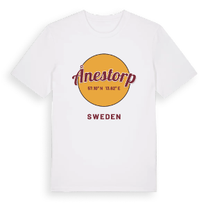 Ånestorp cirkel t-shirt – ekologisk bomull t-shirt från Pinshirt