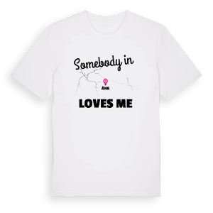 Någon i Äng älskar mig t-shirt – ekologisk bomull t-shirt från Pinshirt