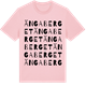 Pink Cotton t-shirt med Ängaberget ordlek t-shirt