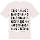 Vintage White t-shirt med Ängahagen ordlek t-shirt