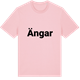 Pink Cotton t-shirt med Ängar fetstil t-shirt