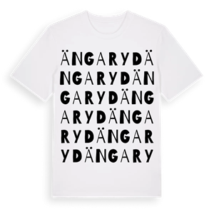 Ängaryd ordlek t-shirt – ekologisk bomull t-shirt från Pinshirt