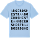 Blue Soul t-shirt med Angerdshestra ordlek t-shirt