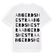 Angerdshestra ordlek t-shirt