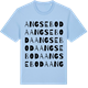 Blue Soul t-shirt med Angseboda ordlek t-shirt
