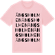 Pink Cotton t-shirt med Ängsholmen ordlek t-shirt