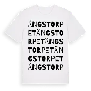 Ängstorpet ordlek t-shirt – ekologisk bomull t-shirt från Pinshirt