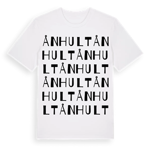 Ånhult ordlek t-shirt – ekologisk bomull t-shirt från Pinshirt