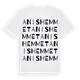White t-shirt med Anishemmet ordlek t-shirt