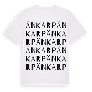 Änkarp ordlek t-shirt – ekologisk bomull t-shirt från Pinshirt