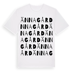 Ännagård ordlek t-shirt – ekologisk bomull t-shirt från Pinshirt
