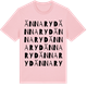 Pink Cotton t-shirt med Ännaryd ordlek t-shirt