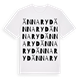 White t-shirt med Ännaryd ordlek t-shirt