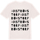 Vintage White t-shirt med Anströmstorp ordlek t-shirt