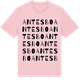 Pink Cotton t-shirt med Antesbo ordlek t-shirt