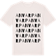 Vintage White t-shirt med Anvarp ordlek t-shirt