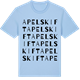 Blue Soul t-shirt med Apelskift ordlek t-shirt