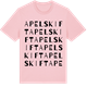 Pink Cotton t-shirt med Apelskift ordlek t-shirt