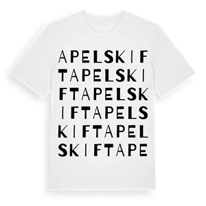 Apelskift ordlek t-shirt – ekologisk bomull t-shirt från Pinshirt