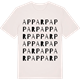 Vintage White t-shirt med Apparp ordlek t-shirt