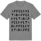 Mid Heather Gray t-shirt med Appelhyltan ordlek t-shirt