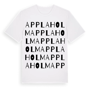 Applaholm ordlek t-shirt – ekologisk bomull t-shirt från Pinshirt
