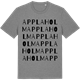 Mid Heather Gray t-shirt med Applaholm ordlek t-shirt