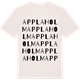 Vintage White t-shirt med Applaholm ordlek t-shirt
