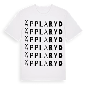 Äpplaryd ordlek t-shirt – ekologisk bomull t-shirt från Pinshirt