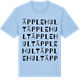 Blue Soul t-shirt med Äpplehult ordlek t-shirt
