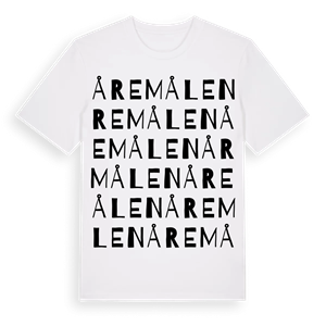 Åremålen ordlek t-shirt – ekologisk bomull t-shirt från Pinshirt