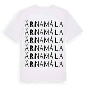 Ärnamåla ordlek t-shirt – ekologisk bomull t-shirt från Pinshirt