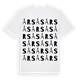 White t-shirt med Årsås ordlek t-shirt