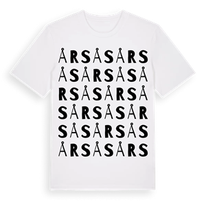 Årsås ordlek t-shirt – ekologisk bomull t-shirt från Pinshirt