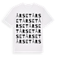 White t-shirt med Årset ordlek t-shirt