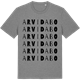 Mid Heather Gray t-shirt med Arvidabo ordlek t-shirt