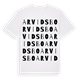 White t-shirt med Arvidsbo ordlek t-shirt