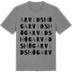 Mid Heather Gray t-shirt med Arvidshög ordlek t-shirt