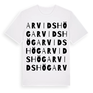 Arvidshög ordlek t-shirt – ekologisk bomull t-shirt från Pinshirt