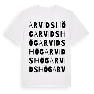Arvidshög ordlek t-shirt – ekologisk bomull t-shirt från Pinshirt