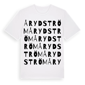 Årydström ordlek t-shirt – ekologisk bomull t-shirt från Pinshirt