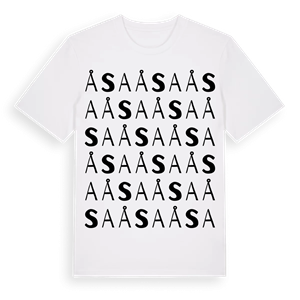 Åsa ordlek t-shirt – ekologisk bomull t-shirt från Pinshirt