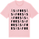 Pink Cotton t-shirt med Åsafors ordlek t-shirt