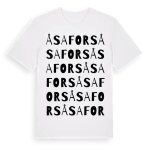 Åsafors ordlek t-shirt – ekologisk bomull t-shirt från Pinshirt