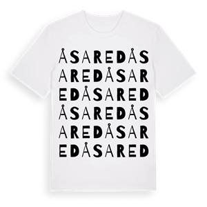 Åsared ordlek t-shirt – ekologisk bomull t-shirt från Pinshirt