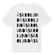 White t-shirt med Åsbrolund ordlek t-shirt