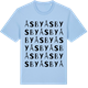 Blue Soul t-shirt med Åsby ordlek t-shirt